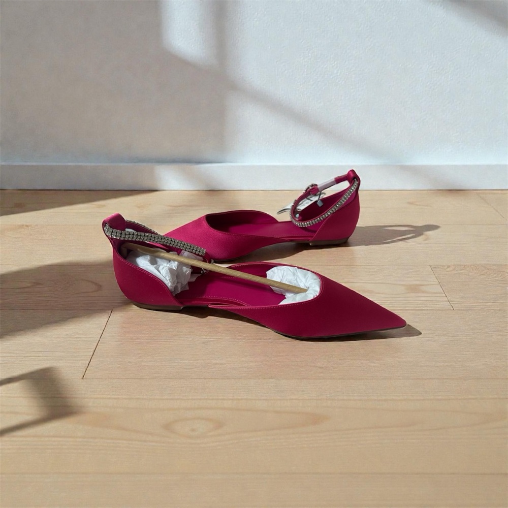 Mango Magenta Women's Flats